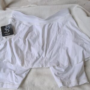 White Athletic Skort